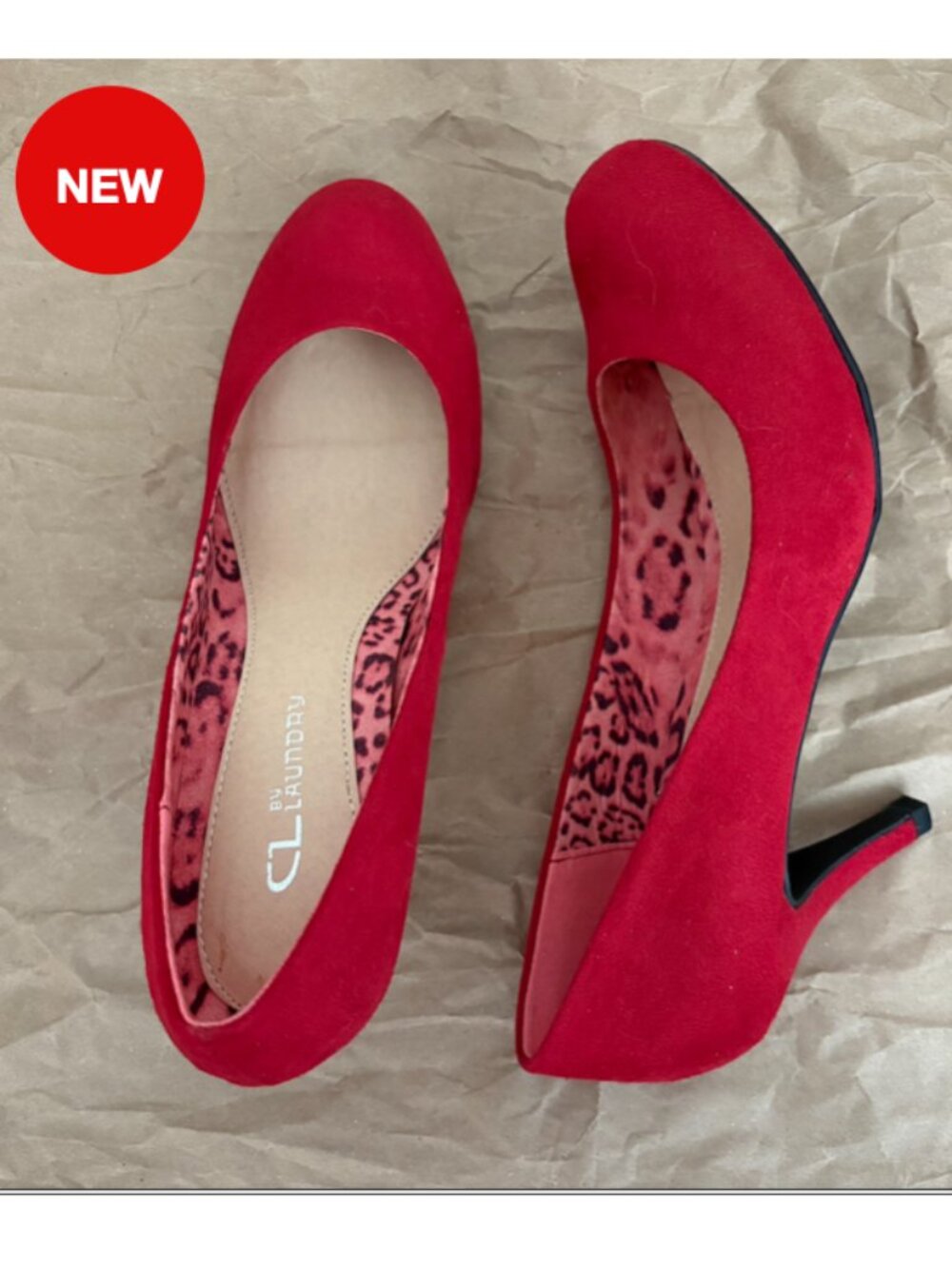 Chinese Laundry heel pump shoes size 8.5 red suede